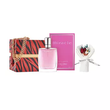 LANCOME Набор: Парфюмерная вода Miracle + Подарочная упаковка + Миниатюрный букет
