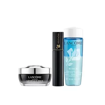 LANCOME Набор Stronger and Brighter Eye Program: Крем + Тушь + Двухфазный лосьон