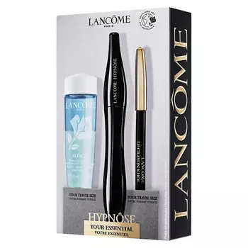 LANCOME Тушь Hypnose The Original + Карандаш для век + Двухфазный лосьон для снятия макияжа