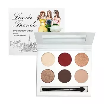 LANDA BRANDA Палетка теней для глаз 6 тонов Florentine mosaic