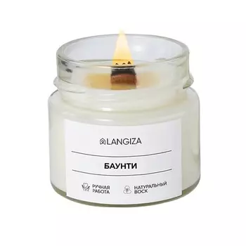 LANGIZA Свеча ароматическая Кокос и шоколад 1.0