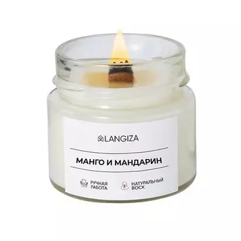 LANGIZA Свеча ароматическая Манго и мандарин 1.0