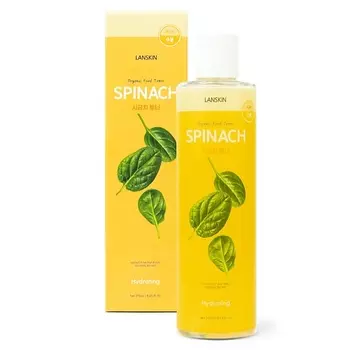 LANSKIN Поросужающий тонер с экстрактом шпината 250.0