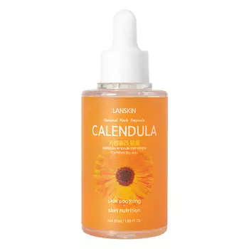 LANSKIN Успокаивающая ампульная сыворотка с экстрактом календулы 50.0