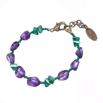 LANZEROTTI Браслет Ispirazione, аметист, кристаллы