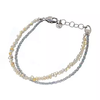 LANZEROTTI Браслет Ispirazione, двойной, опал, японский бисер