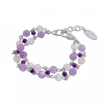 LANZEROTTI Браслет, Monroe, аметист, розовый кварц, фосфосидерит