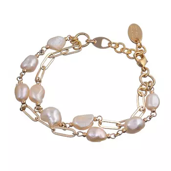 LANZEROTTI Браслет, Pesca, двойной, с жемчугом