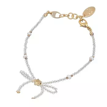 LANZEROTTI Браслет Splendore, с бантом, жемчугом и кристаллами