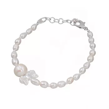 LANZEROTTI Браслет, Splendore, с бантом, жемчугом и кристаллом