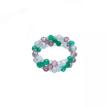 LANZEROTTI Кольцо Ispirazione, цирконий, японский бисер 1.0