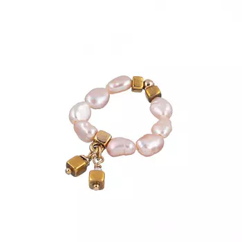 LANZEROTTI Кольцо, Pesca, стрейч, с жемчугом 1.0