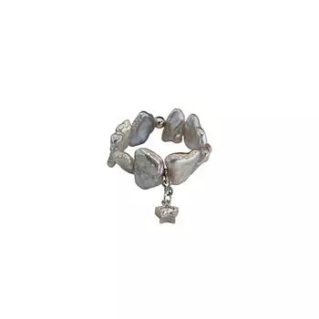 LANZEROTTI Кольцо стрейч, с жемчугом и звездой