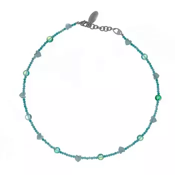 LANZEROTTI Колье Ispirazione, амазонит, перламутр, хрусталь