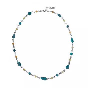 LANZEROTTI Колье, Коллекция Atlantide, с яшмой, бирюзой и жадом