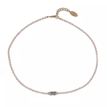 LANZEROTTI Колье Lanzerotti, Pesca, с жемчугом и бусиной расписанной вручную