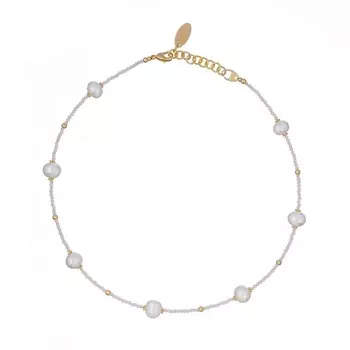 LANZEROTTI Колье Lanzerotti, Splendore, с жемчугом и кристаллами