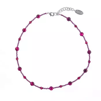 LANZEROTTI Колье, Monroe, агат, тигровый глаз, кристаллы