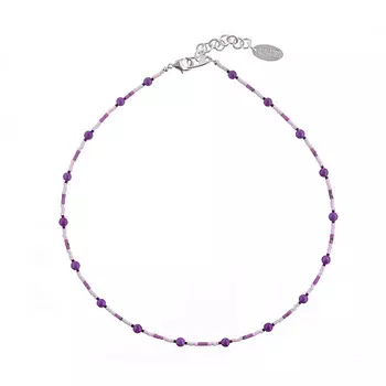 LANZEROTTI Колье, Monroe, фосфосидерит, чароит, кристаллы,