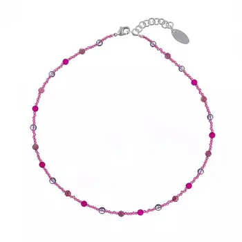 LANZEROTTI Колье, Monroe, турмалин, аметист, кристаллы, бусины