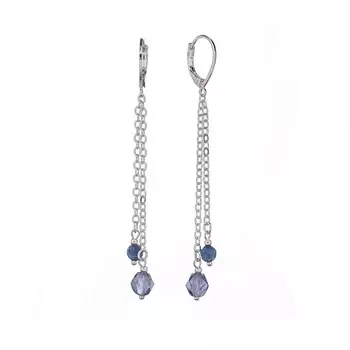 LANZEROTTI Серьги Alba, с жадом и кристаллом