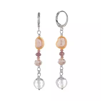 LANZEROTTI Серьги Alba, с жемчугом и кристаллами