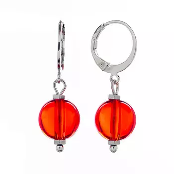 LANZEROTTI Серьги Crespino со стеклянной бусиной