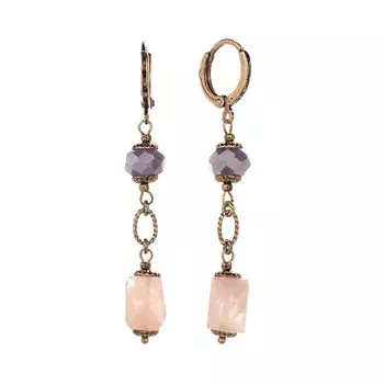 LANZEROTTI Серьги, Pesca, с морганитом и кристаллом