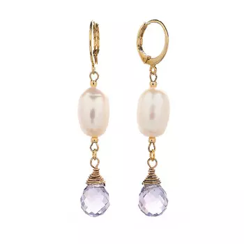 LANZEROTTI Серьги, Pesca, с жемчугом и кристаллом