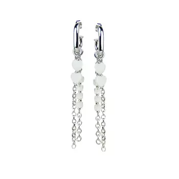 LANZEROTTI Серьги с кошачьим глазом и хрусталем