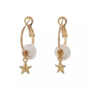 LANZEROTTI Серьги, Splendore, с жемчугом и звездой