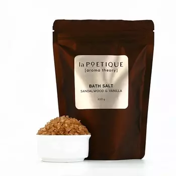 LAPOETIQUE Соль для ванны, аромат сандала и ванили