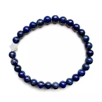 LAPUSH Браслет на руку с натуральным камнем лазурит