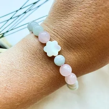 LAPUSH Браслет на руку с натуральным камнем берилл