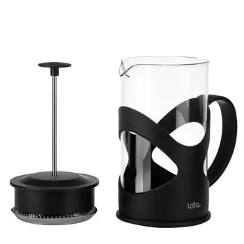 LARA Френч-пресс стеклянный для чая и кофе 350 мл, заварочный 350.0