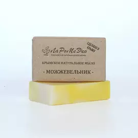 ЛАРОМЕЭКО Крымское натуральное твердое мыло "МОЖЖЕВЕЛЬНИК" общеукрепляющее 85