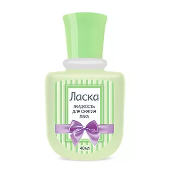 ЛАСКА Жидкость для снятия лака, пластик