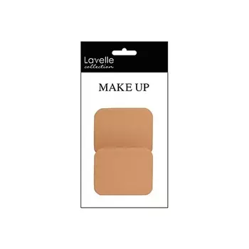 LAVELLE COLLECTION Спонж косметический прямоугольный т/беж (в наборе 2шт)