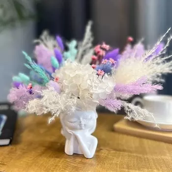 LE BOUQUET Букет сухоцветов в кашпо "Девочка"