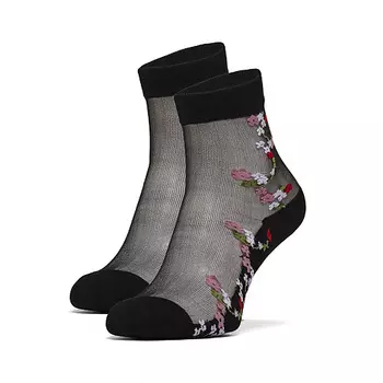 LE CABARET Носки с вышивкой "Встреча под цветочным дождем"