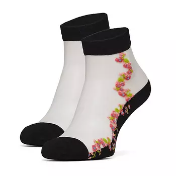 LE CABARET Носки с вышивкой "Встреча под цветочным дождем"