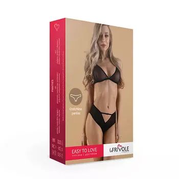 LE FRIVOLE Пикантные трусики с доступом с широким вырезом сзади Easy to love