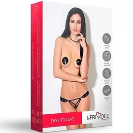 LE FRIVOLE Подчиняющие трусики с доступом и металлическими вставками Easy to love