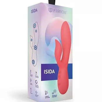 LE FRIVOLE Вибратор кролик из жидкого силикона Isida, цвет коралловый (INFINITE)