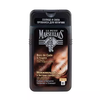 LE PETIT MARSEILLAIS Гель-шампунь для мужчин «Можжевельник и Экстракт папоротника» 3 в 1