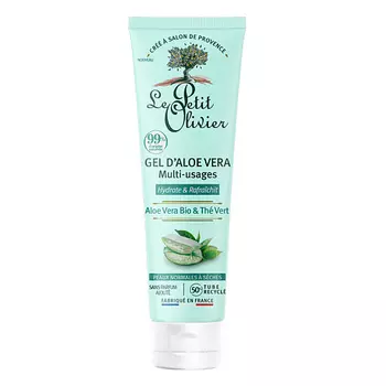 LE PETIT OLIVIER Гель Алоэ Вера для рук и тела увлажняющий и освежающий Aloe Vera Bio & The Vert Gel