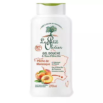LE PETIT OLIVIER Гель для душа увлажняющий Персик из Маноска Peche de Manosque Gel Douche