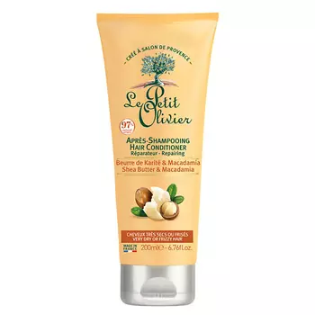 LE PETIT OLIVIER Кондиционер восстанавливающий с Маслом Карите-Макадамия для очень сухих/поврежденных волос Shea Butter & Macadamia Hair Conditioner