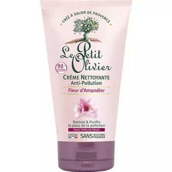 LE PETIT OLIVIER Крем очищающий для лица с цветками миндального дерева Защита от агрессивных факторов окружающей среды