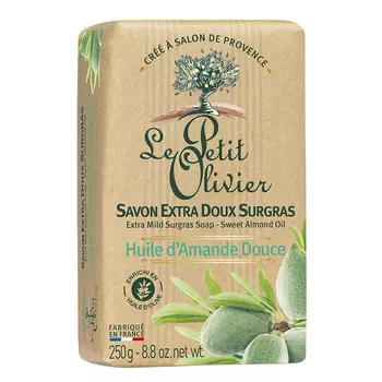 LE PETIT OLIVIER Мыло нежное питательное с маслом сладкого миндаля Sweet Almond Oil Soap